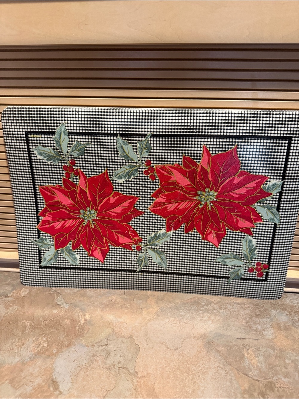 Set of 5 Vinyl Holiday Placemats